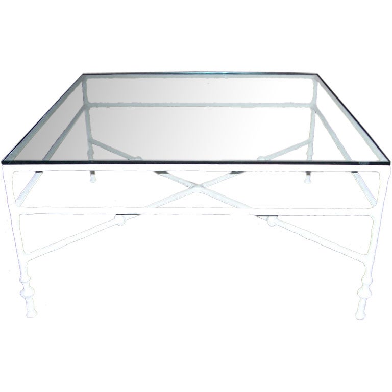 A Giacometti Style Squared Coffee Table