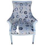 A Hollywood Regency Armchair w/ Original  Fornasetti Fabric