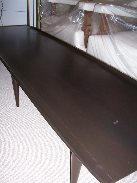 Mid-Century Modern Table basse longue vintage de style planche de surf, vers les années 1950 en vente