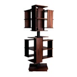 A Revolving Bookcase in Rosewood by C. Salocchi for Sormani