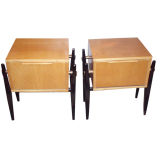 Vintage A Pair of Drop Front Side Tables by Alfred Hendrickx