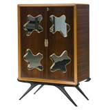 Vintage A Rare Rosewood Bar Cabinet by Osvaldo Borsani