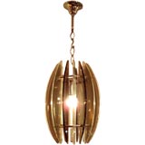 Vintage A Modernist Lantern Chandelier in the style of Fontana Arte