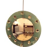 A Very Rare Pair of Round Wall Mirrors by Fontana Arte