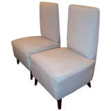 A Pair of Modernist Slipper Chairs by Osvaldo Borsani