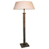 A Crystal and Bronze Floorlamp by Pietro Chiesa for Fontana Arte