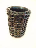 A Large Hand Blown Murano Glass Vase