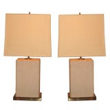 A Pair of Large Table Lamps by Philippe Chabeau