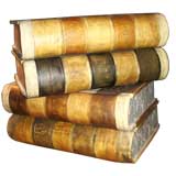 Set of four faux books