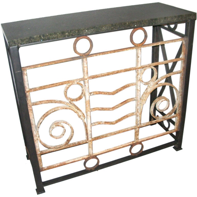 Iron Console with Granite top