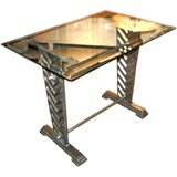 French metal table