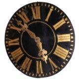 Antique Black and Gold Clockface