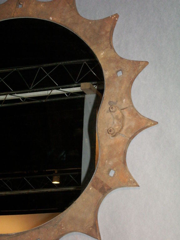 Scalleped edge industrial mirror