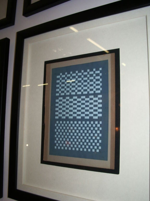 Set of 7 Framed Weavings In Good Condition In Stamford, CT