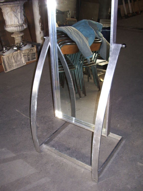 Full length Chrome Pivoting mirror