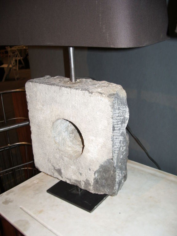 Pair of Stone Lamps