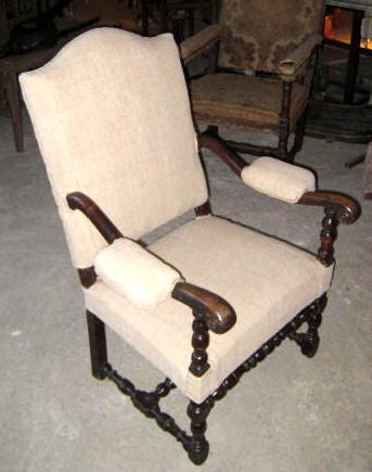 17thC Side Chair With Arms