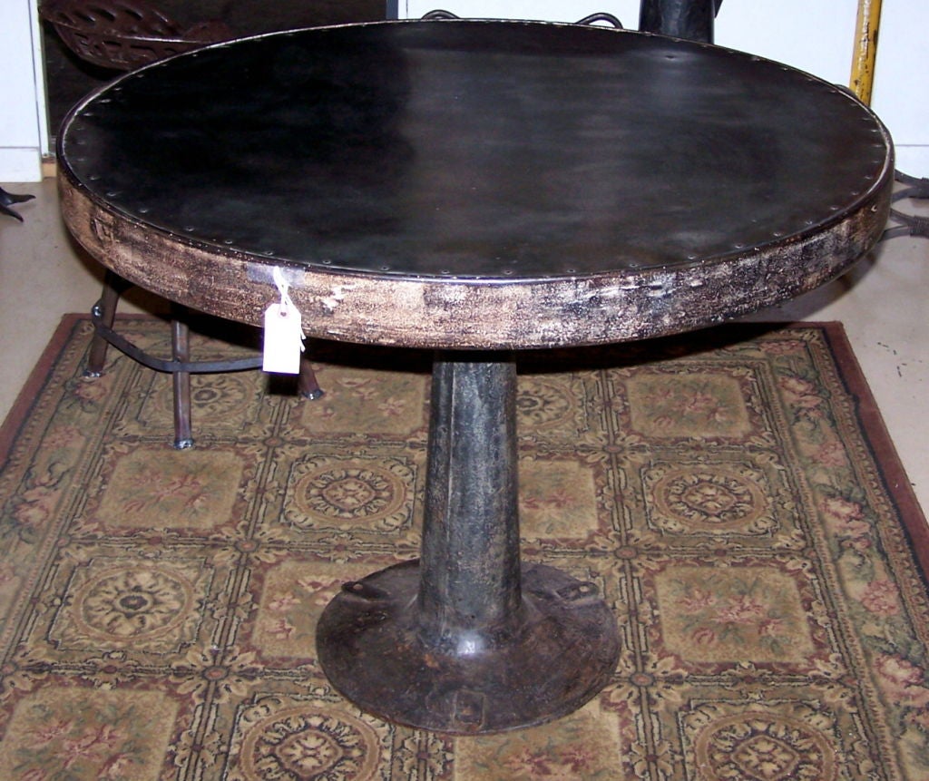 Zinc Top Dining Table