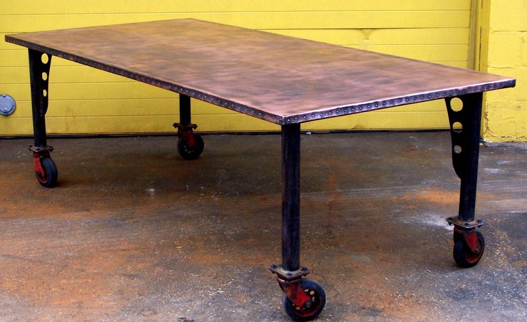 Copper Top Dining Table