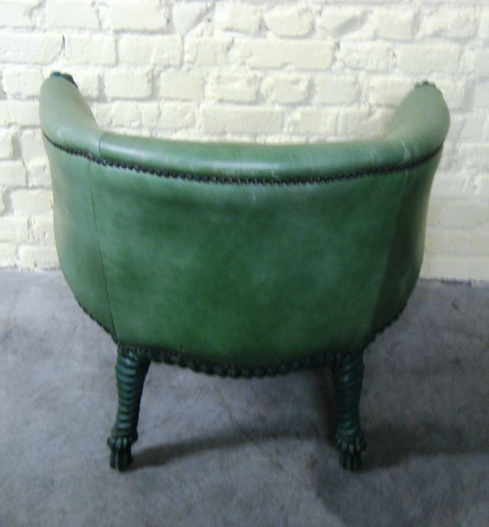 Mid-20th Century Leather Club Chair