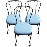Set of Three Cafe Chairs