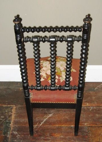 French Napoleon III Spool Chair