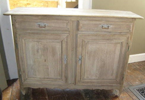 Bleached Oak Buffet Cabinet