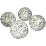 Set of Four Stone Balls