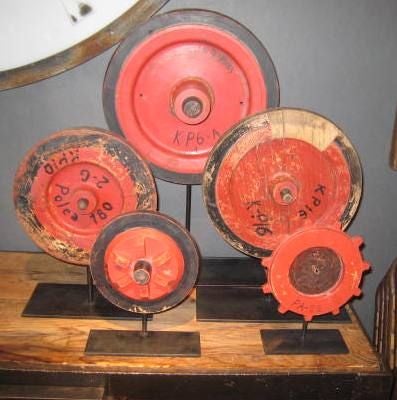 Set of Five Gear Molds