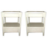 Pair Of Faux Bone Side Tables