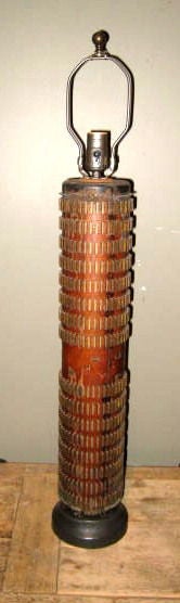 Wood Wallpaper Roller Lamps