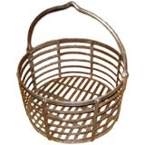 Vintage Fire Wood Basket