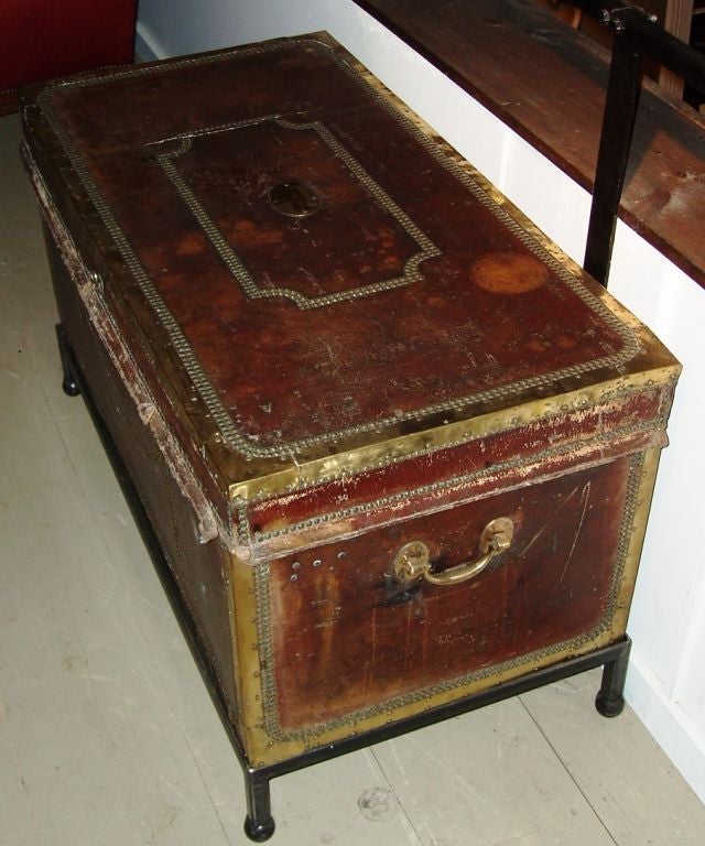 Leather Storage Chest-Coffee Table