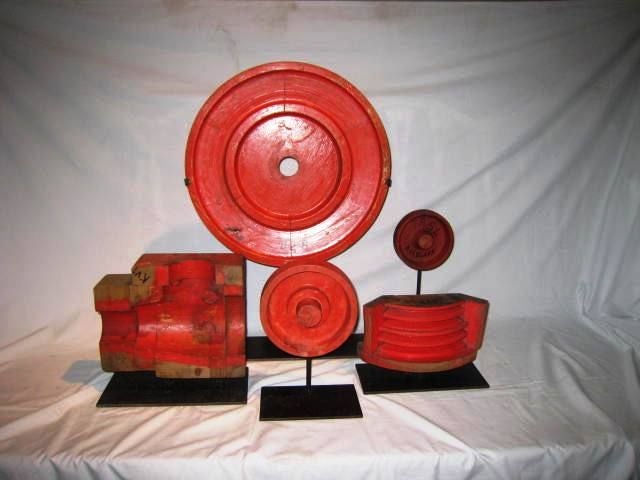 Set of Five Industrial Gear Molds