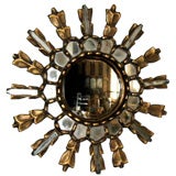 1940's Gold Leaf Sunburst Mirror