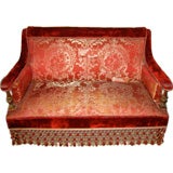 French 19thC Napoleon III Square Back Settee