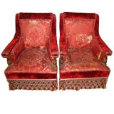Antique Pair of 19thC Napoleon III Arm Chairs