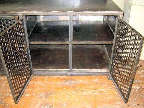 Mid-20th Century 1940's French Industrial Credenza