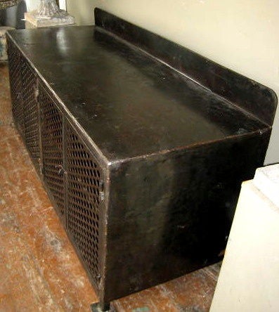 1940's French Industrial Credenza 1