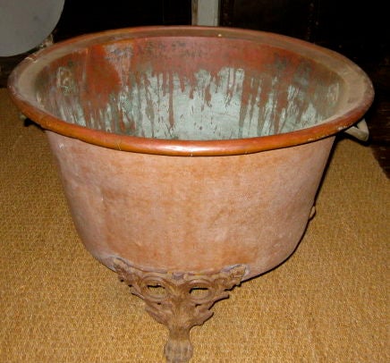 French 19thC Copper Tub