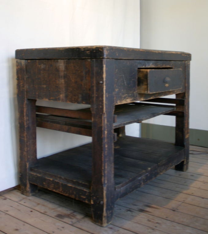 American Stone top printers table