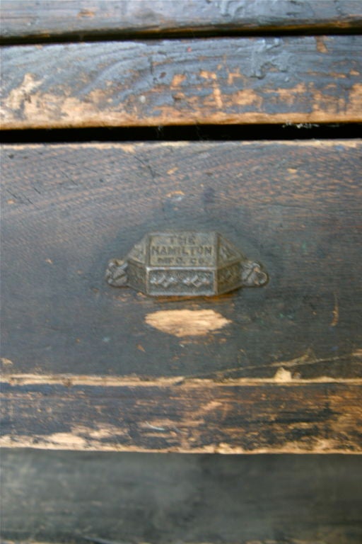 19th Century Stone top printers table