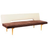 czech mid-century couch/fold-down day bed
