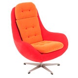 czech mid-century lounge chair