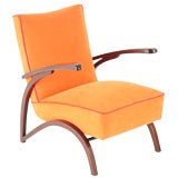 czech mid-century bent-wood armchair
