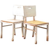 Antique czech modernist plywood chairs (pair), priced individually