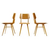 czech mid-century chairs (3); priced individually