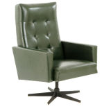 czech mid-century swivel office/lounge chair