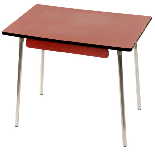czech mid-century formica kitchen table - desk For Sale