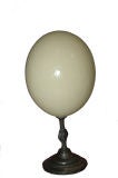 Mounted Ostrich Egg on Metal Stand
